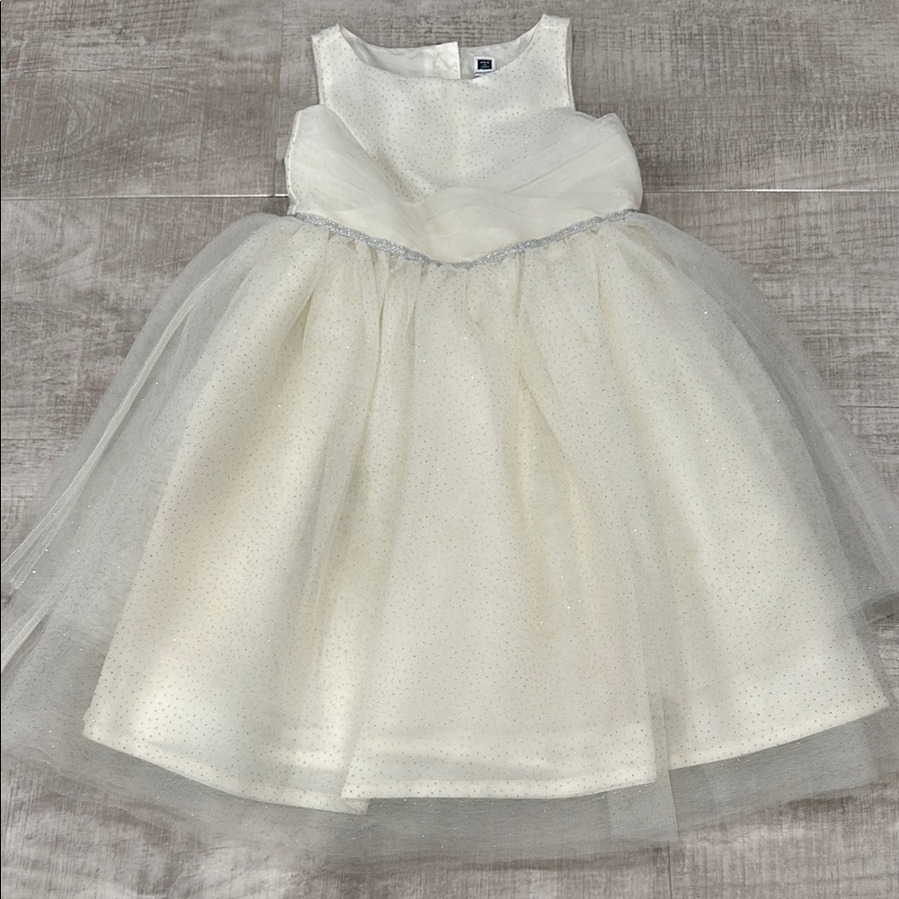 Janie and Jack Elegant Ivory Kids Dress